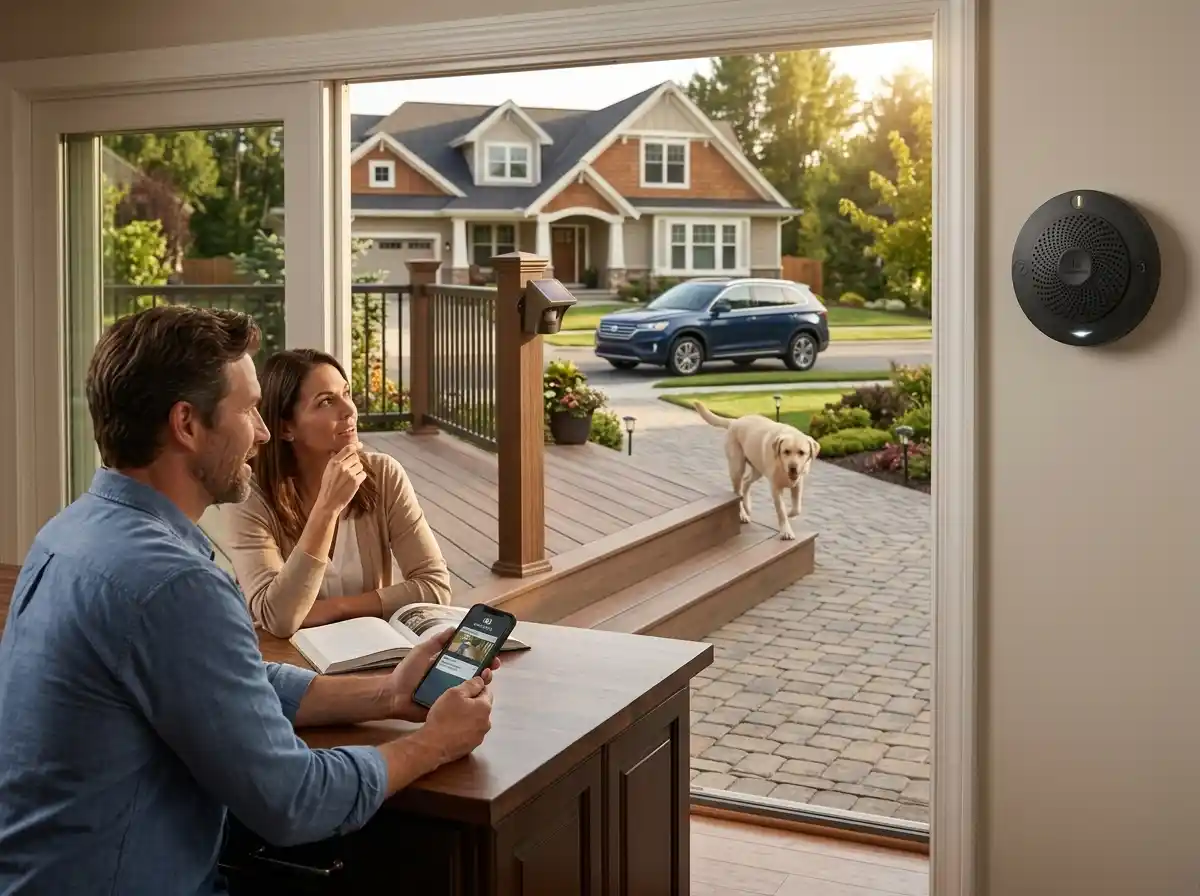 eMACROS driveway alarm system installed at a home